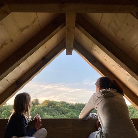 Cabane Bivouac Avec Echelle A L'Ombre Des Chenes Idrac-Respailles Bagian luar foto