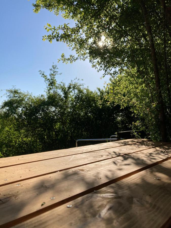 Cabane Bivouac Avec Echelle A L'Ombre Des Chenes Idrac-Respailles Bagian luar foto